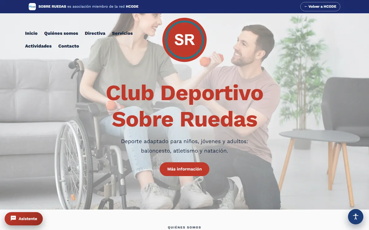website of a member organization