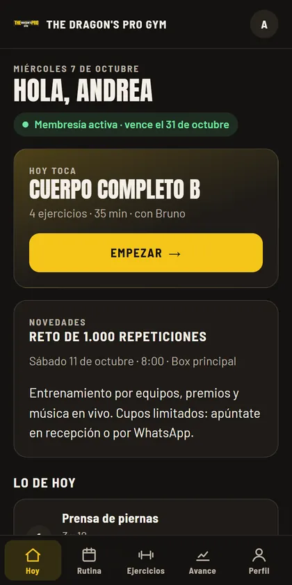 members app, installed from the website