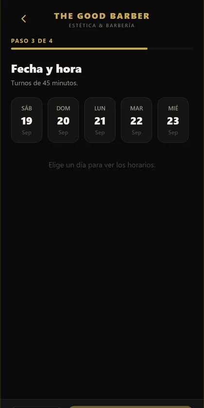 pick a day and time