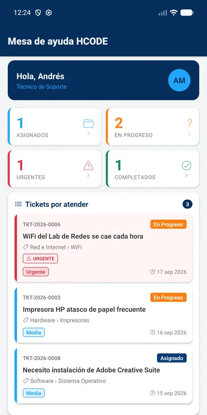 app for technicians (Android)