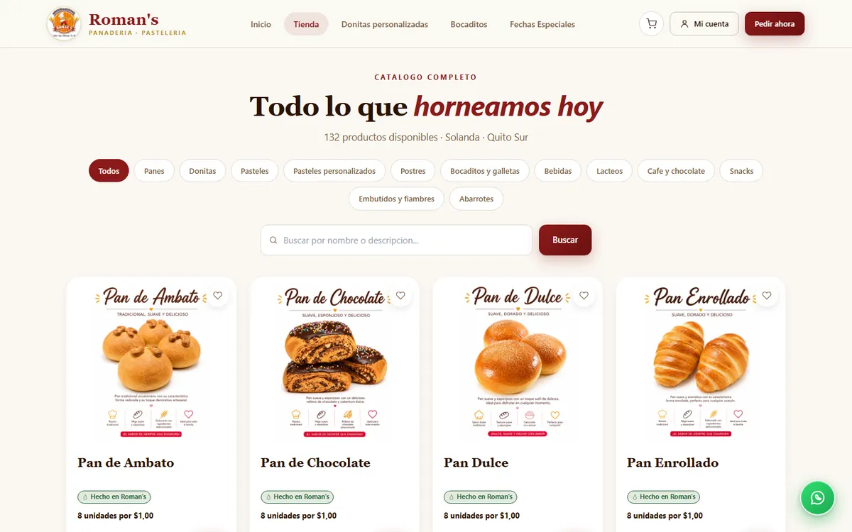 catalog with filters