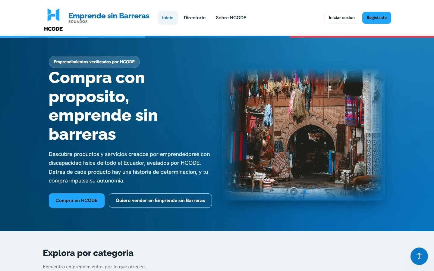 Emprende sin Barreras: captura del sistema