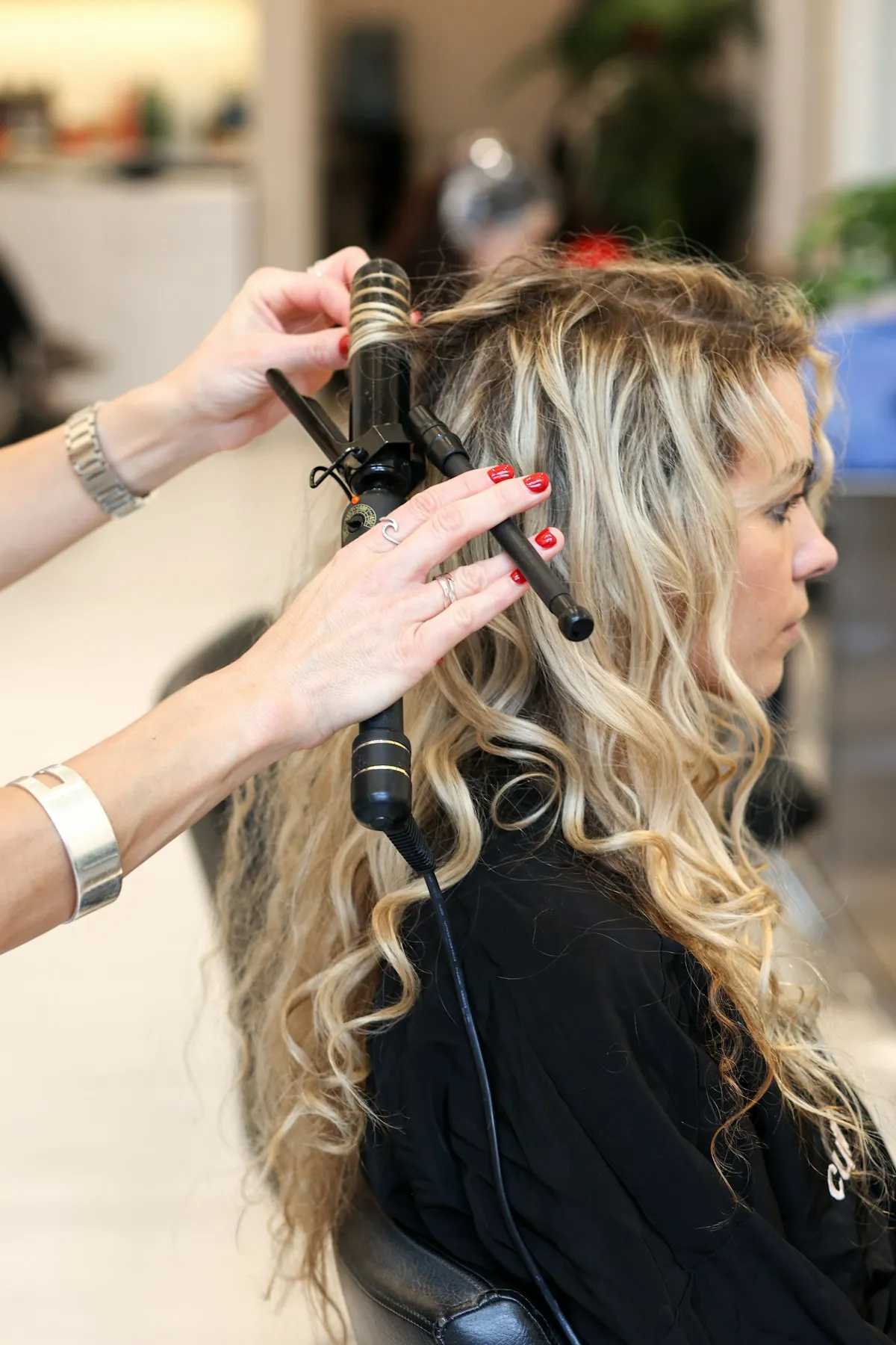 Cabello con ondas suaves